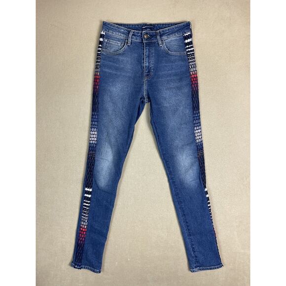 Levis‎ Made Crafted 721 Jeans Womens 28/30 Blue Skinny French Pin-Dot Japanese - Picture 1 of 16